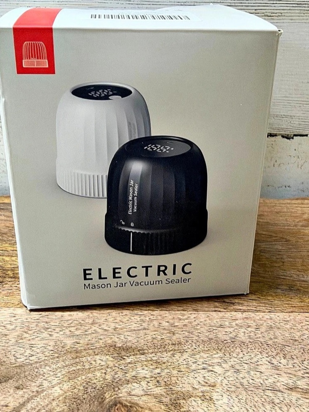 Electric Mason Jar Vacuum Sealer Black & White new in box